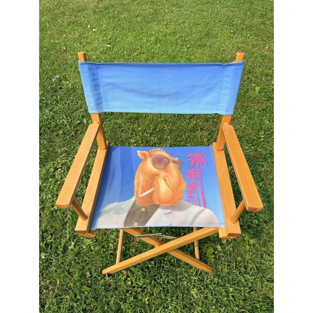 Vintage Smokin Joe Camel Cigarette Advertising Folding Wooden Directors Chair